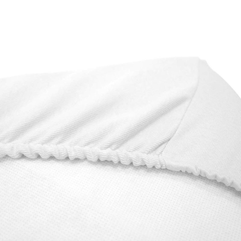 Betty Dain Stretch Jersey Universal Baby Infant Changing Pad Cover, 100% Cotton, Deep Corner Pockets Fit Changing Pads Snugly, Machine Washable, Tumble Dry Low, White - Image 2